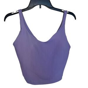 Old Navy Active Powersoft Light Support Longline Sports Bra Bralette Purple M